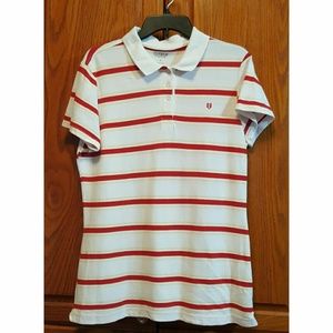 ELEVEN - "24349" STRIPED POLO TOP